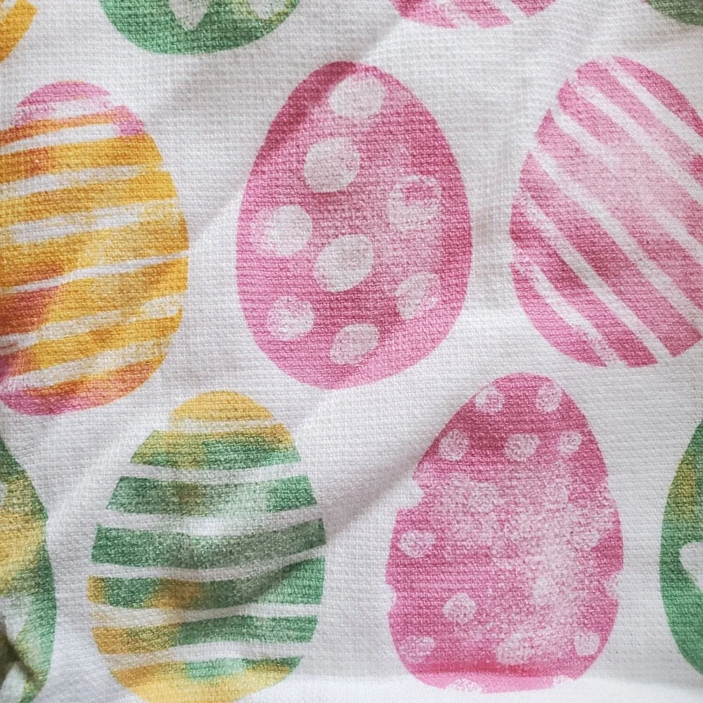 Cuisinart Easter Egg Kitchen Towels and‎ Mini Oven Mitts Set 4pc Pink Green